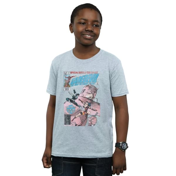 Marvel Boys Daredevil Distressed Bullseye Vs Elektra Cover T-Shirt