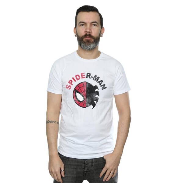 Marvel Mens Spider-Man Classic Split T-shirt