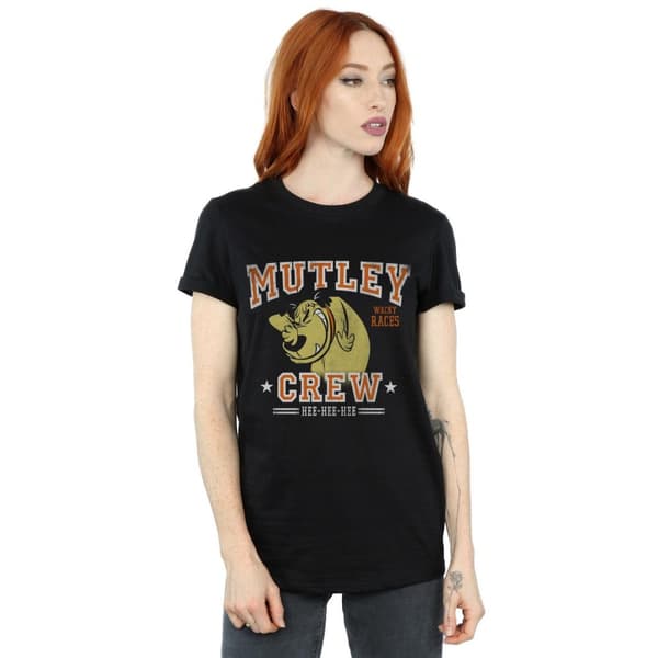 Wacky Races Womens/Ladies Mutley Crew Cotton Boyfriend T-Shirt