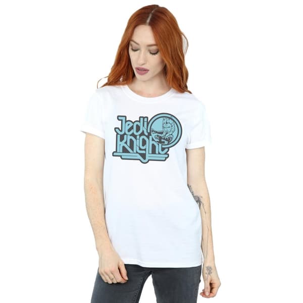 Star Wars Clone Wars - Jediriddaren Ahsoka - Boyfriend-t-shirt i bomull för damer/damer