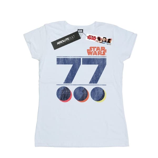 Star Wars Womens/Ladies Retro 77 Death Star Cotton T-Shirt