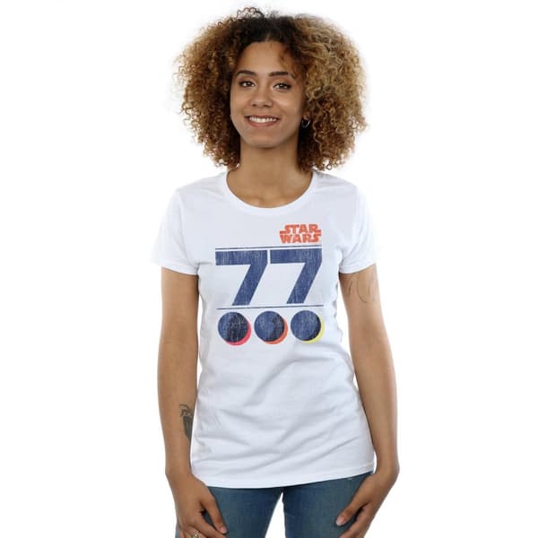Star Wars Womens/Ladies Retro 77 Death Star Cotton T-Shirt