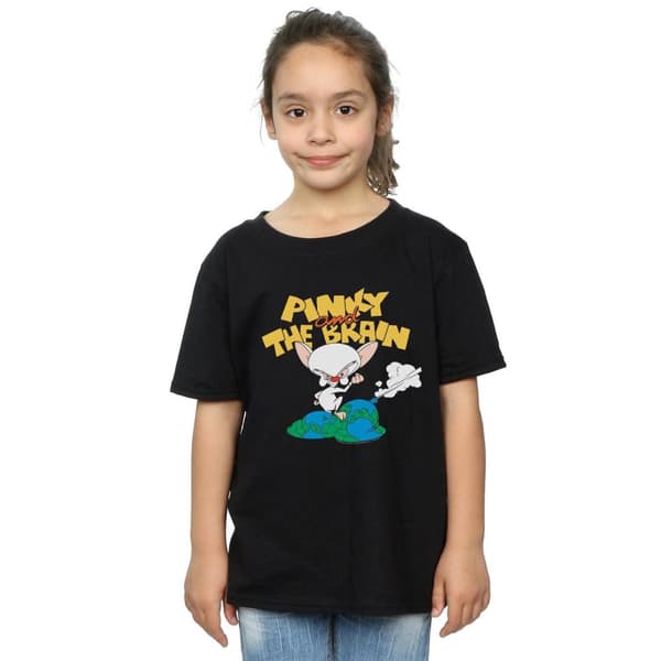 Animaniacs Girls The Brain World Domination Cotton T-Shirt