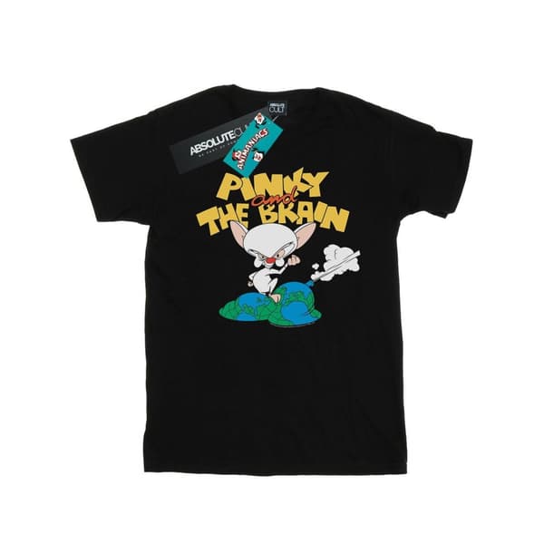 Animaniacs Girls The Brain World Domination Cotton T-Shirt