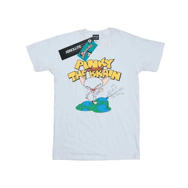 Animaniacs Girls The Brain World Domination Cotton T-Shirt