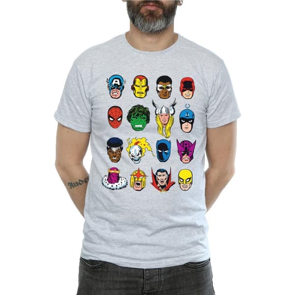 Marvel T-shirt med seriefigurer för herrar