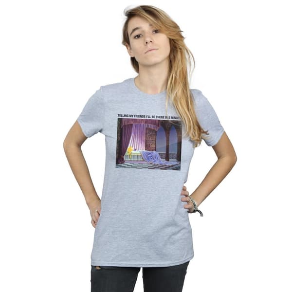 Disney Womens/Ladies Sleeping Beauty I´ll Be There In 5 Cotton Boyfriend T-Shirt