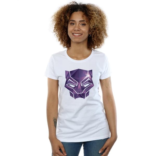 Marvel Dam/Tjej Avengers Infinity War Black Panther Geometric T-shirt i bomull
