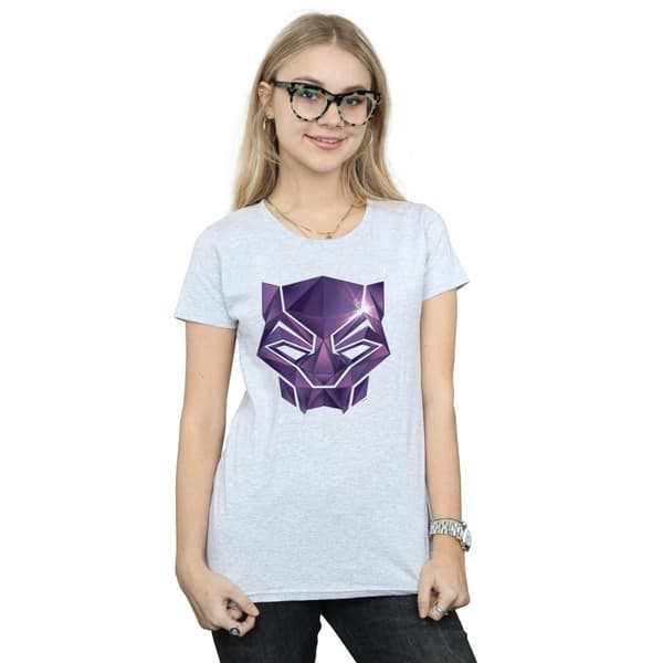 Marvel Dam/Tjej Avengers Infinity War Black Panther Geometric T-shirt i bomull
