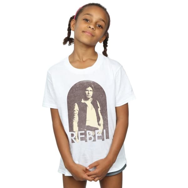 Star Wars Girls Han Solo Rebel Cotton T-Shirt
