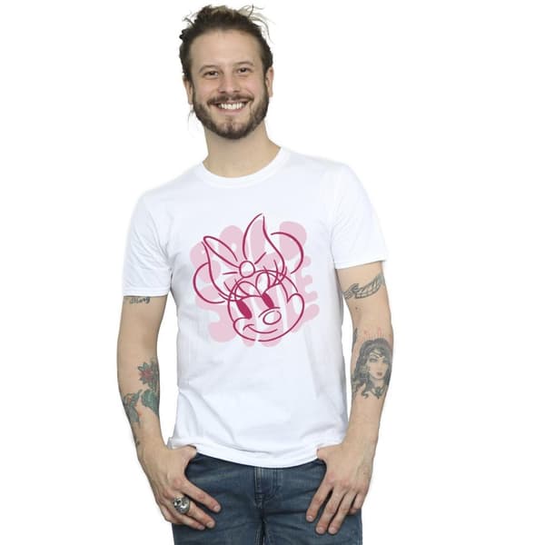 Disney Mens Minnie Mouse Bold Style T-Shirt
