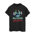 Miniatyrbilde 1 av 3: Disney Womens/Ladies Lilo And Stitch Christmas Tree Shades Cotton Boyfriend T-Shirt
