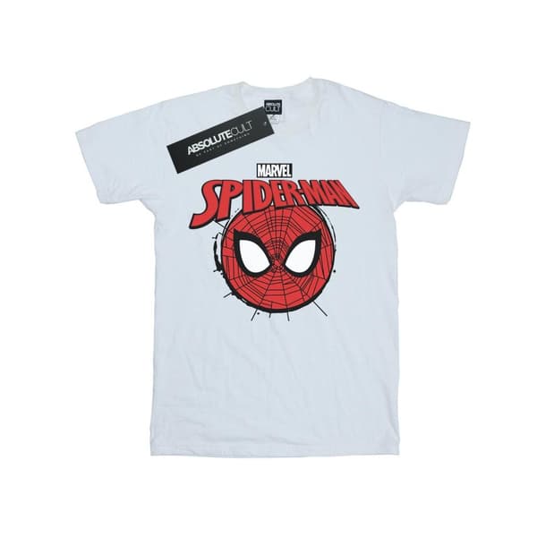 Marvel Dam/Tjej Spider-Man Logo Head Boyfriend T-shirt i bomull