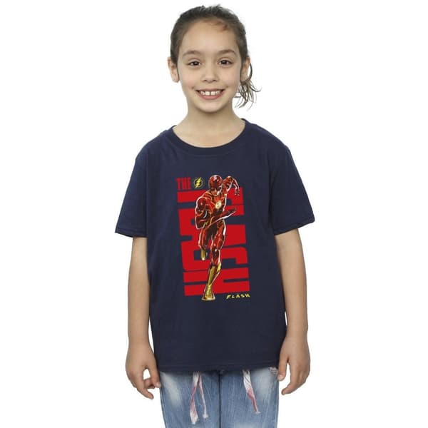 DC Comics The Flash Dash bomulls-T-shirt för flickor