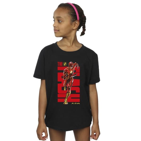 DC Comics The Flash Dash bomulls-T-shirt för flickor