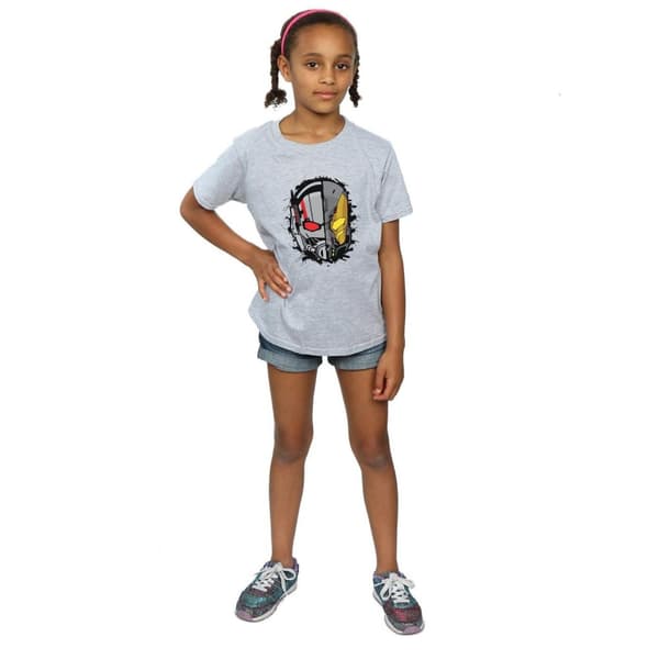 Marvel Girls Ant-Man Split Helmet Cotton T-Shirt