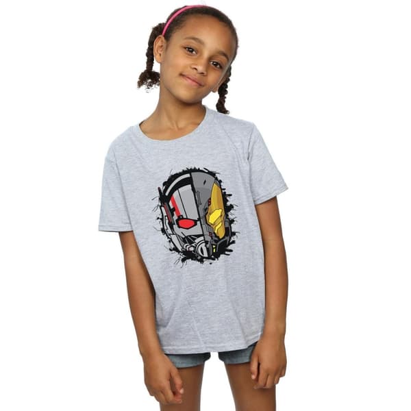 Marvel Girls Ant-Man Split Helmet Cotton T-Shirt