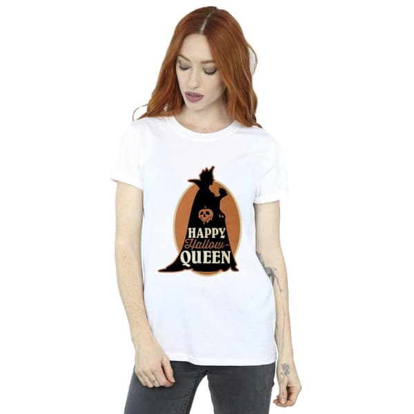 Disney Womens/Ladies Villains Hallow Queen Cotton Boyfriend T-Shirt