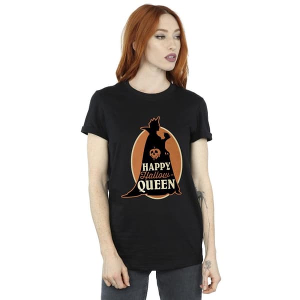 Disney Womens/Ladies Villains Hallow Queen Cotton Boyfriend T-Shirt