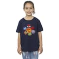Miniatyrbild 2 av 4: Marvel T-shirt i bomull för flickor Spidey And His Amazing Friends Team Up