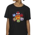 Miniatyrbild 3 av 4: Marvel T-shirt i bomull för flickor Spidey And His Amazing Friends Team Up