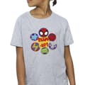 Miniatyrbild 3 av 4: Marvel T-shirt i bomull för flickor Spidey And His Amazing Friends Team Up