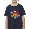 Miniatyrbild 3 av 4: Marvel T-shirt i bomull för flickor Spidey And His Amazing Friends Team Up