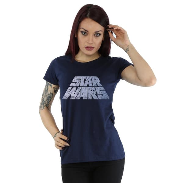 Star Wars Womens/Ladies Silver Logo Cotton T-Shirt