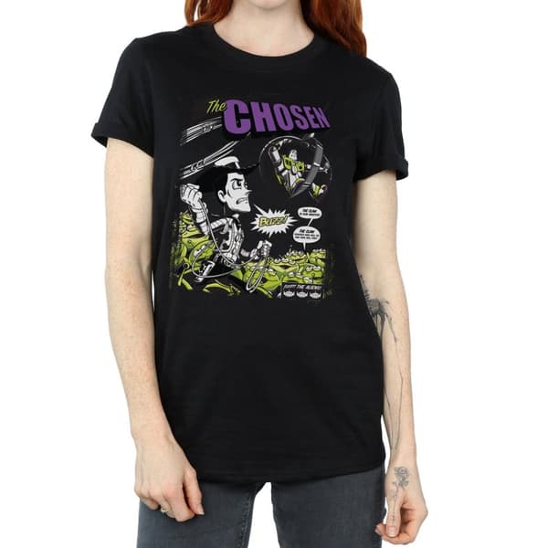 Disney Womens/Ladies Toy Story Comic Cover Cotton Boyfriend T-Shirt