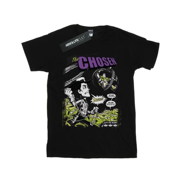 Disney Womens/Ladies Toy Story Comic Cover Cotton Boyfriend T-Shirt Black L