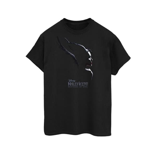 Disney Womens/Ladies Maleficent Mistress Of Evil Poster Cotton Boyfriend T-Shirt