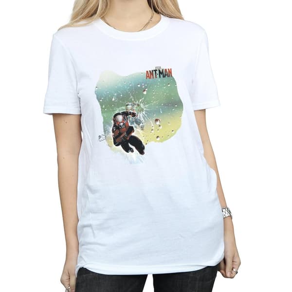 Marvel Womens/Ladies Ant-Man Shatter Cotton Boyfriend T-Shirt
