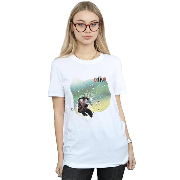 Marvel Womens/Ladies Ant-Man Shatter Cotton Boyfriend T-Shirt