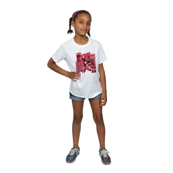 Marvel Girls Avengers Team Collage Cotton T-Shirt