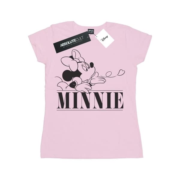 Disney Dam/Tjej Minnie Mouse Kiss T-shirt i bomull