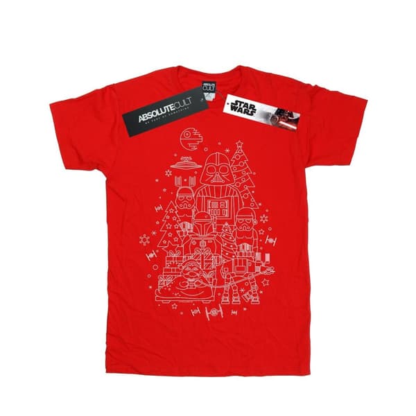 Star Wars Womens/Ladies Empire Christmas Cotton Boyfriend T-Shirt