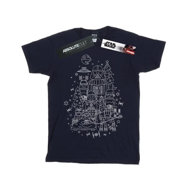 Star Wars Womens/Ladies Empire Christmas Cotton Boyfriend T-Shirt
