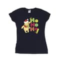 Miniatyrbild 1 av 3: Disney Dam/Tjej Winnie The Pooh Ho Ho Ho Halsduk Bomulls-T-shirt