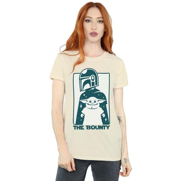 Star Wars Womens/Ladies The Mandalorian The Bounty Cotton Boyfriend T-Shirt