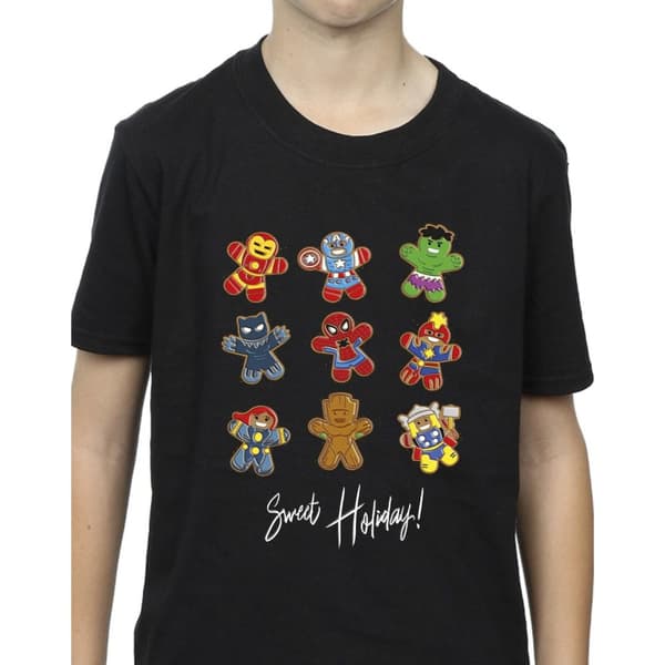 Marvel T-shirt för pojkar - Gingerbread Avengers