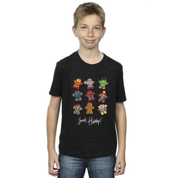 Marvel T-shirt för pojkar - Gingerbread Avengers