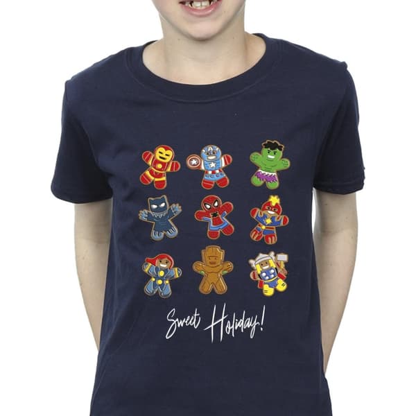 Marvel T-shirt för pojkar - Gingerbread Avengers