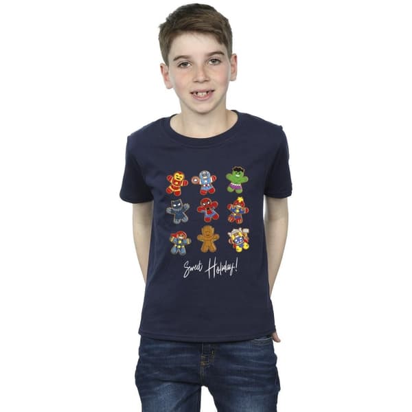 Marvel T-shirt för pojkar - Gingerbread Avengers