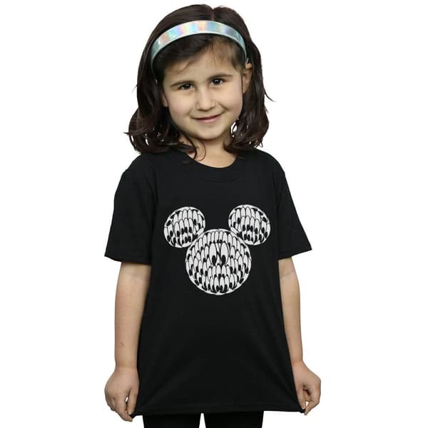 Disney Girls Mickey Mouse Head Of Eyes Cotton T-Shirt