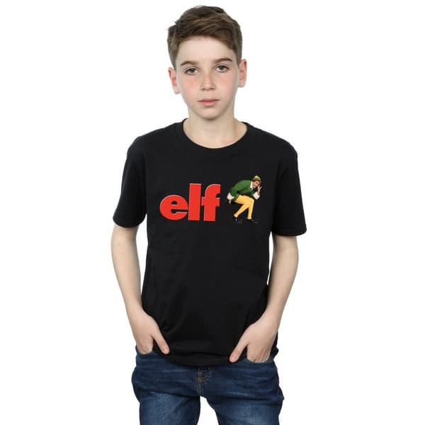 Elf T-shirt med crouching-logotyp för pojkar