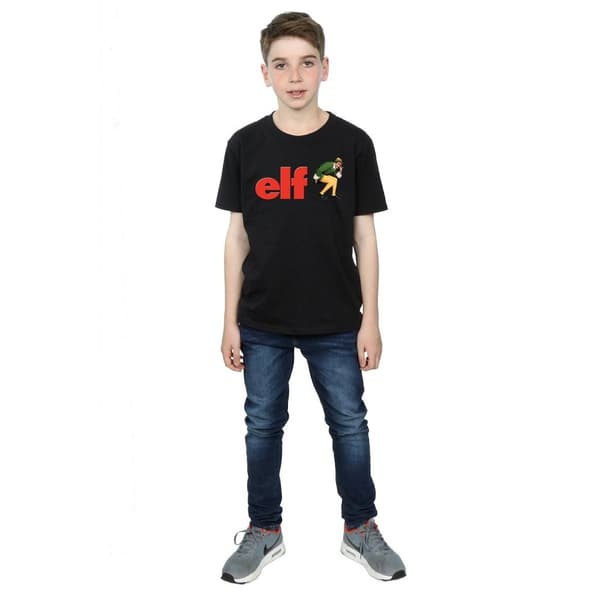Elf T-shirt med crouching-logotyp för pojkar