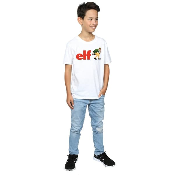Elf T-shirt med crouching-logotyp för pojkar
