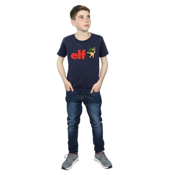 Elf Boys Crouching Logo T-Shirt