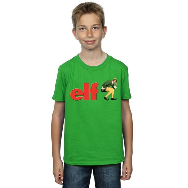 Elf T-shirt med crouching-logotyp för pojkar