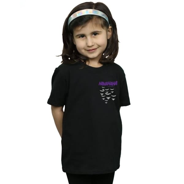 DC Comics Flickor Batman Joker Smile T-shirt i bomull med brösttryck